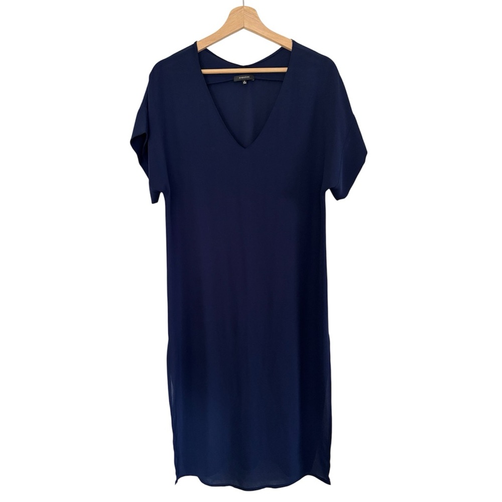 Babaton Navy Midi Dress with Side Slit - Picture 3 of 7